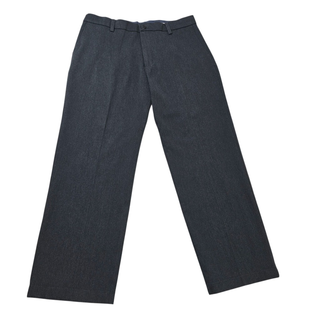 Dockers Pants Mens 34x29 Gray Polyester Blend Classic‎ Fit Flex Comfort Trousers